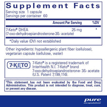 Load image into Gallery viewer, 7-KETO DHEA 25mg