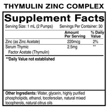 Load image into Gallery viewer, Thymulin Zinc Complex
