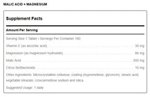 Load image into Gallery viewer, Malic Acid + Magnesium Tablets
